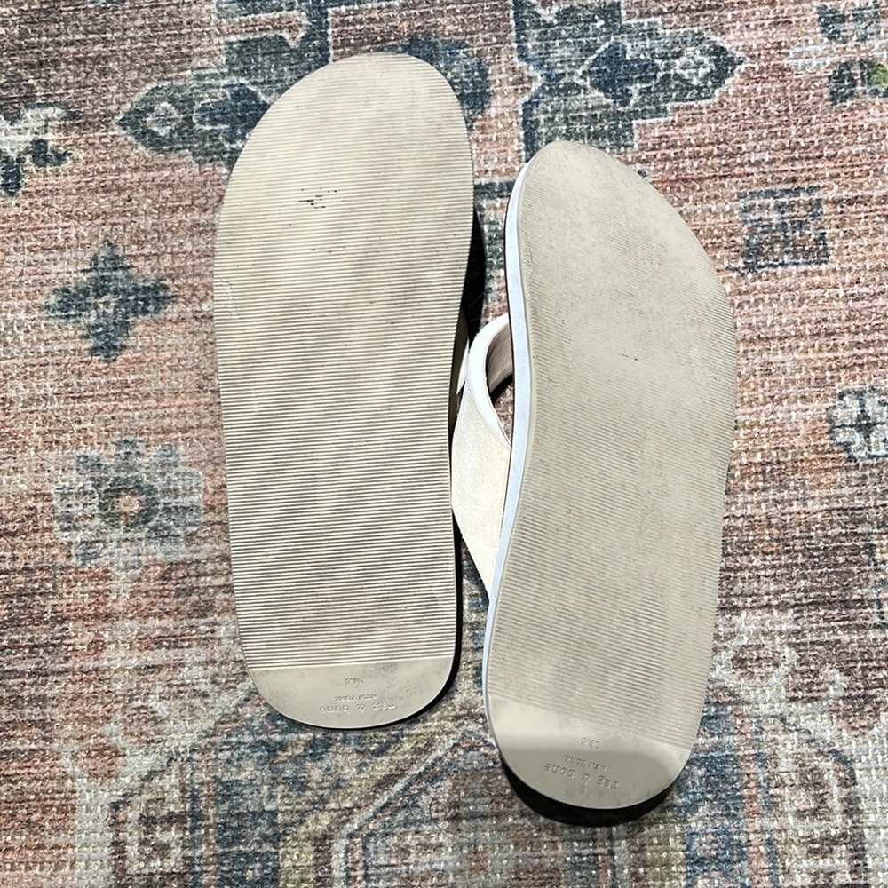 Rag‎ & Bone 'Parker' Suede Leather Thong Sandals - Picture 7 of 9